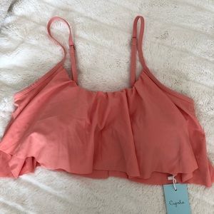 Cupshe ruffled top.  Brand new with tags